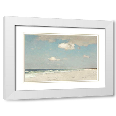 High Tide White Modern Wood Framed Art Print with Double Matting by McKee, Christy