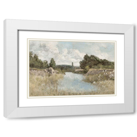 Dawn at the Shore White Modern Wood Framed Art Print with Double Matting by McKee, Christy