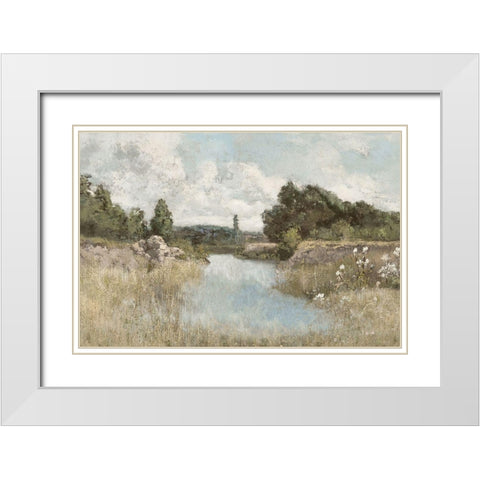 Dawn at the Shore White Modern Wood Framed Art Print with Double Matting by McKee, Christy