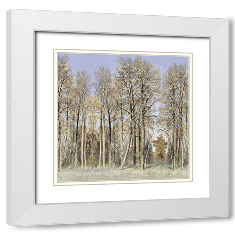Entrance to the Woods White Modern Wood Framed Art Print with Double Matting by McKee, Christy