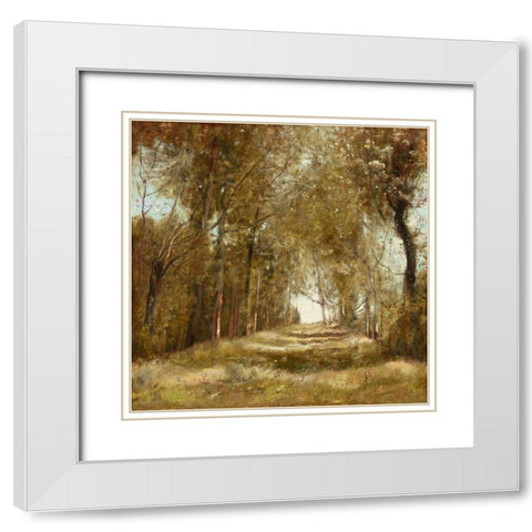 Shaded Path I White Modern Wood Framed Art Print with Double Matting by McKee, Christy