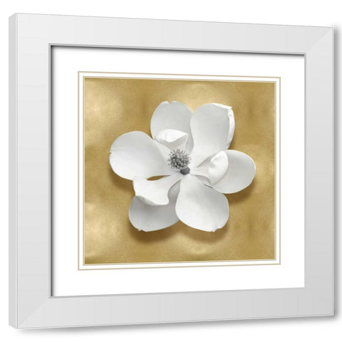 Pure I White Modern Wood Framed Art Print with Double Matting by Kelly, Caroline