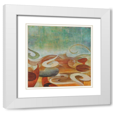 Labor of Love II White Modern Wood Framed Art Print with Double Matting by Wilson, Cameron