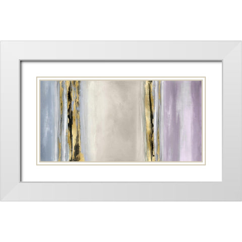 Vertical Motion White Modern Wood Framed Art Print with Double Matting by Corbin, Allie