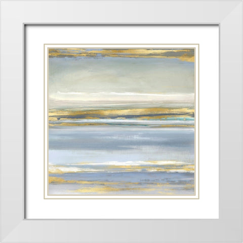 Suble Reflections White Modern Wood Framed Art Print with Double Matting by Corbin, Allie