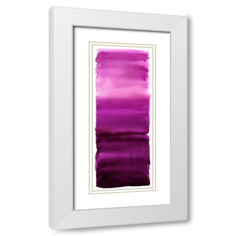 Magenta Blend White Modern Wood Framed Art Print with Double Matting by Corbin, Allie