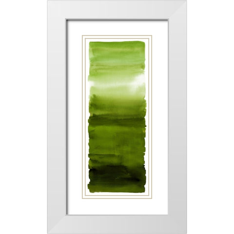 Green Blend White Modern Wood Framed Art Print with Double Matting by Corbin, Allie