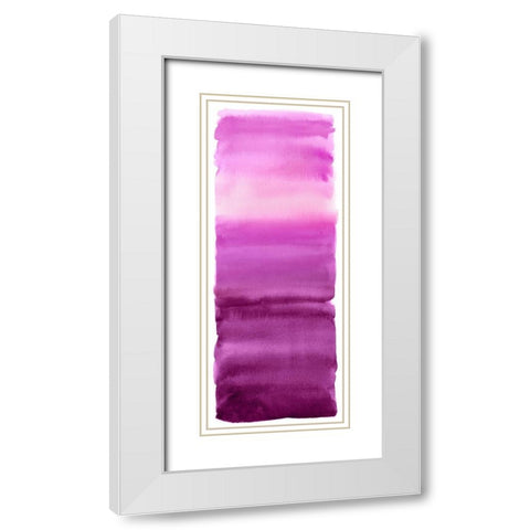 Pink Blend White Modern Wood Framed Art Print with Double Matting by Corbin, Allie