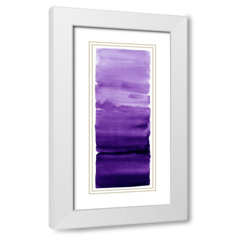 Purple Blend White Modern Wood Framed Art Print with Double Matting by Corbin, Allie
