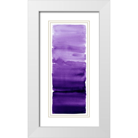 Purple Blend White Modern Wood Framed Art Print with Double Matting by Corbin, Allie
