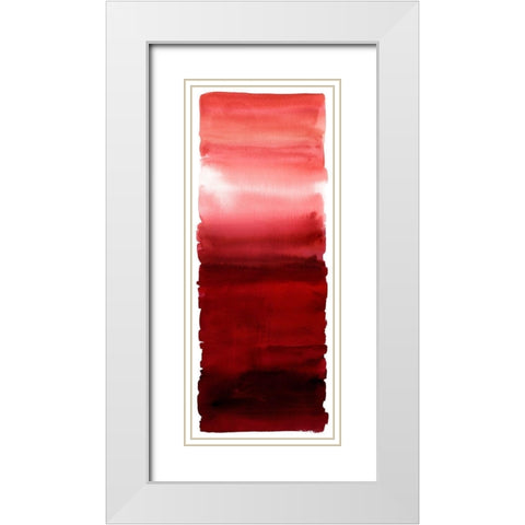 Red Blend White Modern Wood Framed Art Print with Double Matting by Corbin, Allie
