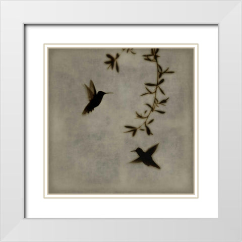 Dance in Flight I White Modern Wood Framed Art Print with Double Matting by Donovan, Chris