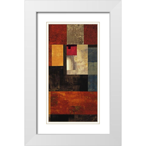Supreme I White Modern Wood Framed Art Print with Double Matting by Donovan, Chris