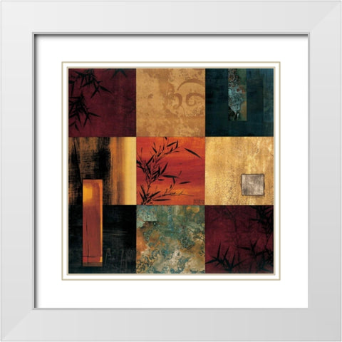 The Middle Way I White Modern Wood Framed Art Print with Double Matting by Donovan, Chris