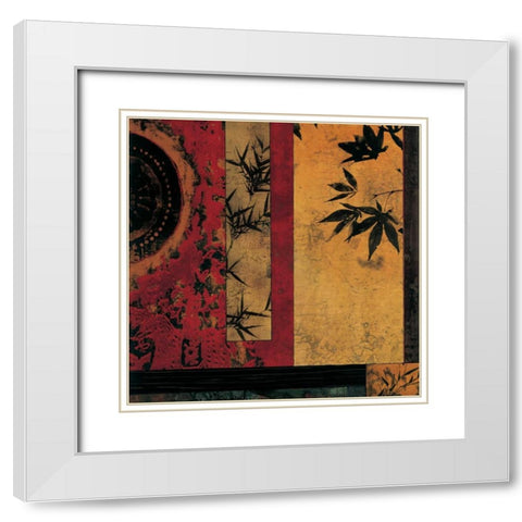 Sun Salutation II White Modern Wood Framed Art Print with Double Matting by Donovan, Chris
