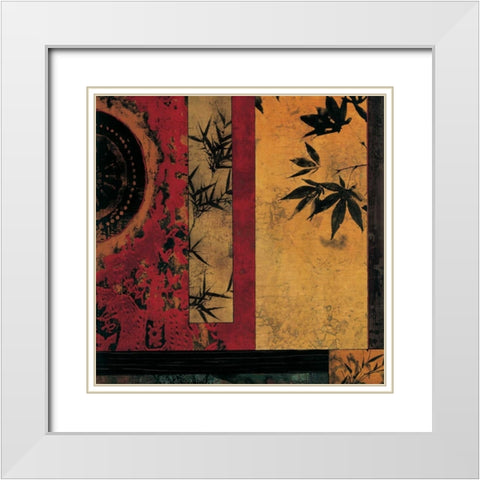 Sun Salutation II White Modern Wood Framed Art Print with Double Matting by Donovan, Chris
