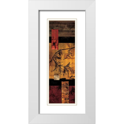 Essence I White Modern Wood Framed Art Print with Double Matting by Donovan, Chris