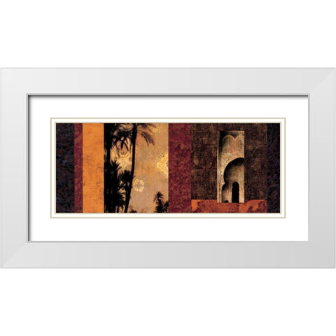Marrakesh White Modern Wood Framed Art Print with Double Matting by Donovan, Chris