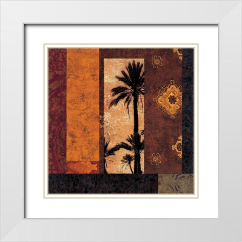 Moroccan Nights II White Modern Wood Framed Art Print with Double Matting by Donovan, Chris