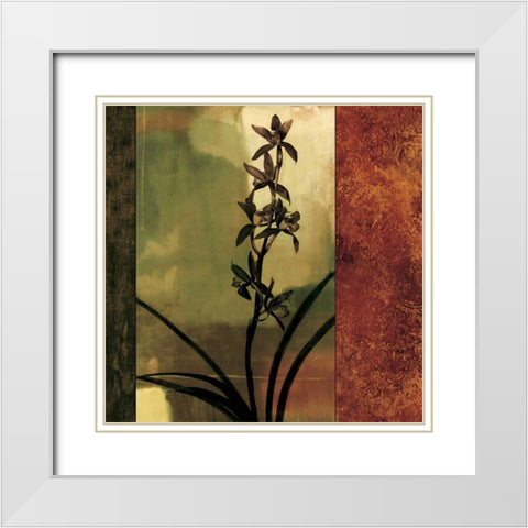 Mesmerized I White Modern Wood Framed Art Print with Double Matting by Donovan, Chris