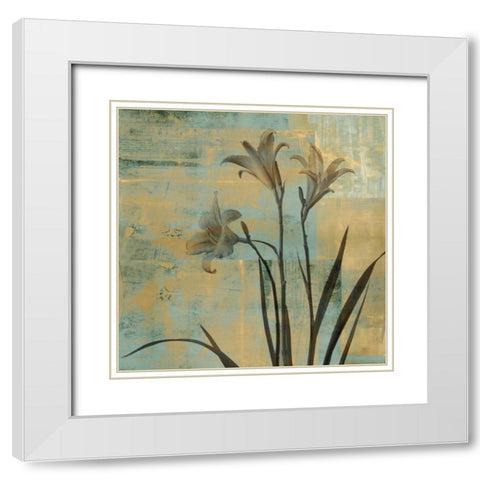 In Play I White Modern Wood Framed Art Print with Double Matting by Donovan, Chris