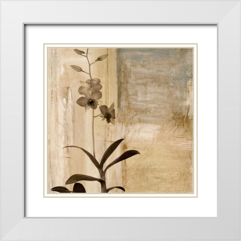 Shadow Dance I White Modern Wood Framed Art Print with Double Matting by Donovan, Chris