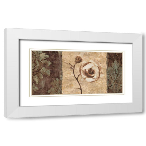Quintessence I White Modern Wood Framed Art Print with Double Matting by Donovan, Chris
