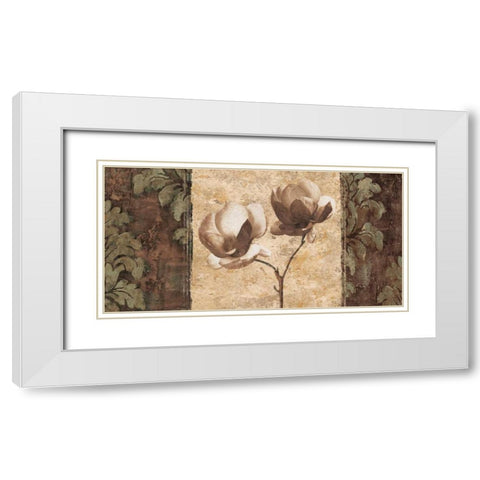Quintessence II White Modern Wood Framed Art Print with Double Matting by Donovan, Chris