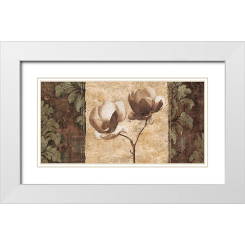 Quintessence II White Modern Wood Framed Art Print with Double Matting by Donovan, Chris