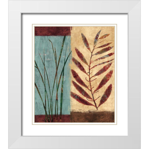 Exultation I White Modern Wood Framed Art Print with Double Matting by Donovan, Chris