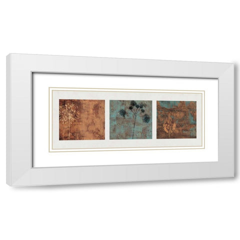 Origins White Modern Wood Framed Art Print with Double Matting by Donovan, Chris