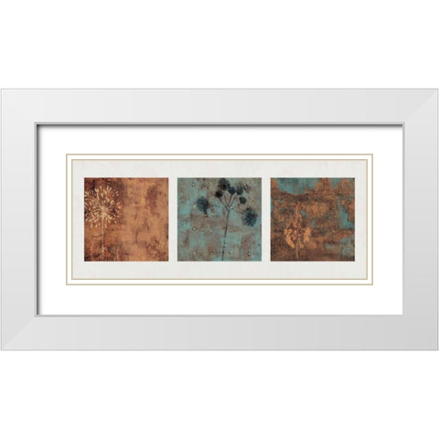Origins White Modern Wood Framed Art Print with Double Matting by Donovan, Chris