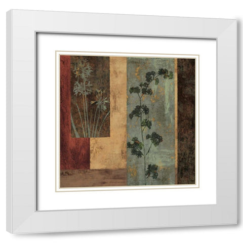 Innervision I White Modern Wood Framed Art Print with Double Matting by Donovan, Chris