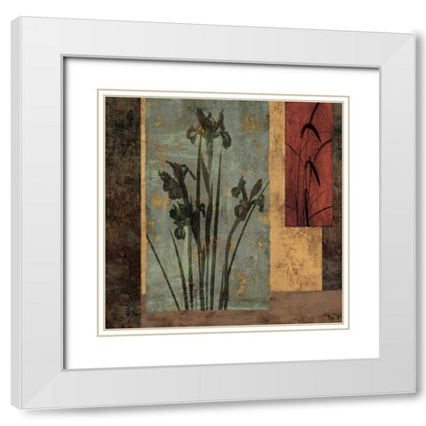 Innervision II White Modern Wood Framed Art Print with Double Matting by Donovan, Chris