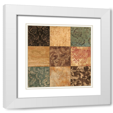 Luxe II White Modern Wood Framed Art Print with Double Matting by Donovan, Chris