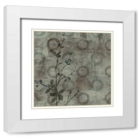 Entice I White Modern Wood Framed Art Print with Double Matting by Donovan, Chris