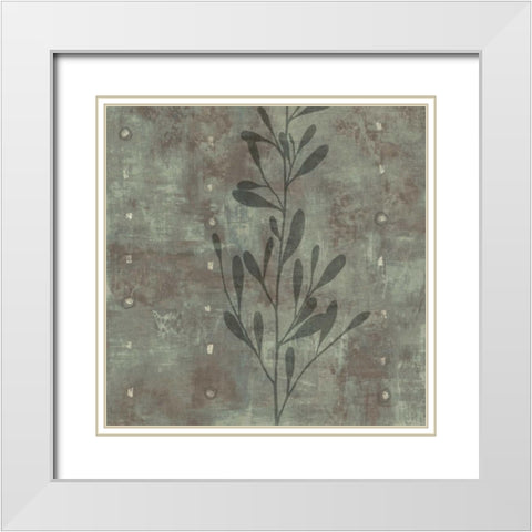 Entice II White Modern Wood Framed Art Print with Double Matting by Donovan, Chris