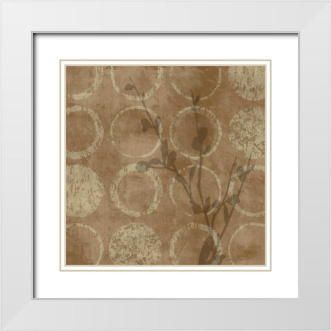 Beguile II White Modern Wood Framed Art Print with Double Matting by Donovan, Chris