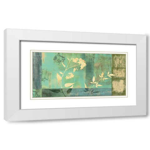 Samadhi I White Modern Wood Framed Art Print with Double Matting by Donovan, Chris