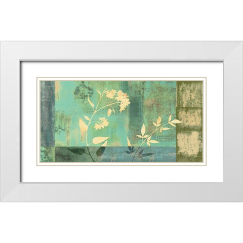 Samadhi I White Modern Wood Framed Art Print with Double Matting by Donovan, Chris