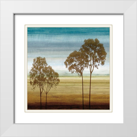 Repose II White Modern Wood Framed Art Print with Double Matting by Donovan, Chris