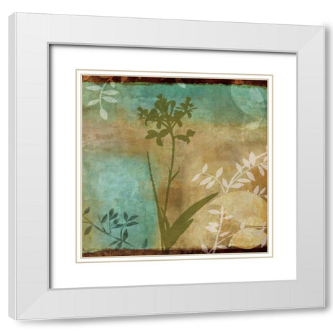 Haven I White Modern Wood Framed Art Print with Double Matting by Donovan, Chris