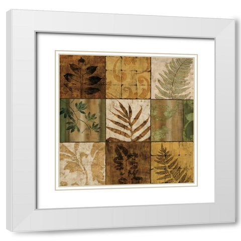 Natures Touch I White Modern Wood Framed Art Print with Double Matting by Donovan, Chris
