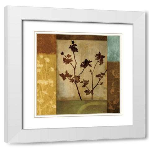 Intuition I White Modern Wood Framed Art Print with Double Matting by Donovan, Chris