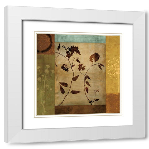 Intuition II White Modern Wood Framed Art Print with Double Matting by Donovan, Chris