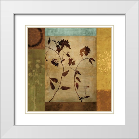 Intuition II White Modern Wood Framed Art Print with Double Matting by Donovan, Chris