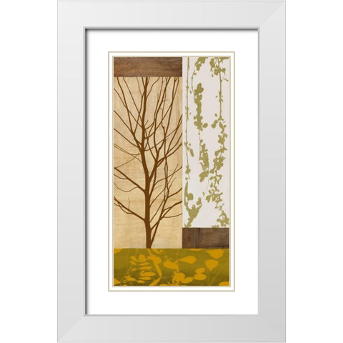 Essential II White Modern Wood Framed Art Print with Double Matting by Donovan, Chris