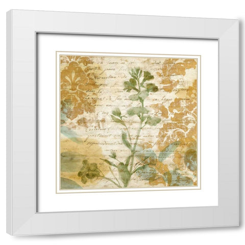 Romance I White Modern Wood Framed Art Print with Double Matting by Donovan, Chris