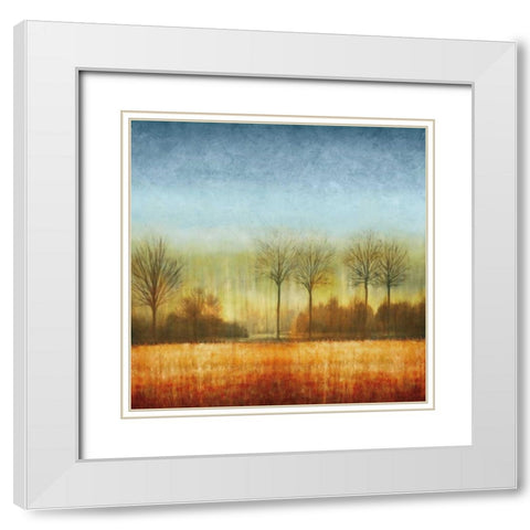 The Crossing I White Modern Wood Framed Art Print with Double Matting by Donovan, Chris