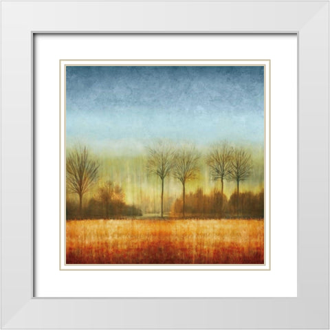 The Crossing I White Modern Wood Framed Art Print with Double Matting by Donovan, Chris